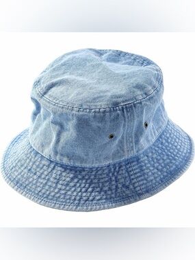 Newhattan Light Blue Denim Bucket Hat